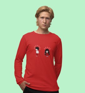 Deep Connection: (red) Full Sleeve T-Shirt For Singles