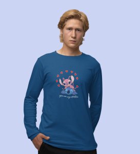 Love Drives You Crazy: (blue) Full Sleeve T-Shirt For Singles
