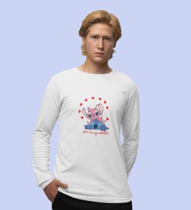 Love Drives You Crazy: (white) Full Sleeve T-Shirt For Singles
