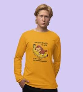 I Love Myself: (yellow) Full Sleeve T-Shirt For Singles