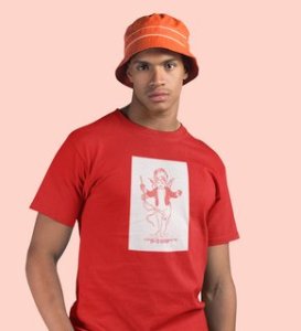 Love is Infinite : Printed (Red) T-Shirt For Singles