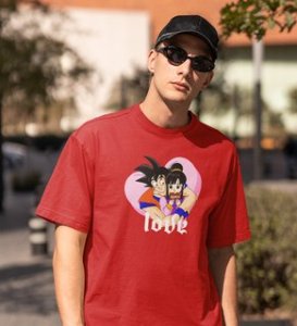 Love Is In Air: Amazingly Printed (Red) T-Shirt For Singles
