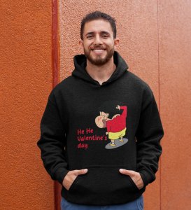 Valentine's Day Is Here: Printed (black) Hoodies For Singles