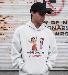 Happy Couples: Amazing Printed (white) Hoodies For Singles