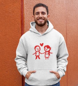 Couples In Love: (white) Hoodies For Singles