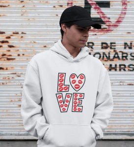 Pure Love: Amazing Printed (white) Hoodies For Singles