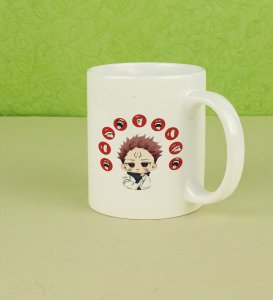 Anime Printed Itadori Sublimated 350ml  Coffee Mug