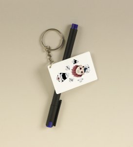Cute Itadori Printed Key Chain ( PACK OF 2 )