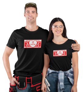 Mr Mature/Mrs Clumsy (Black) T-shirts Printed For Couples