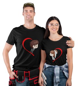 My Better Half (Black) T-shirts Print For Couples