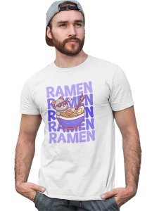 Ramen - White printed cotton t-shirt - Comfortable and Stylish Tshirt